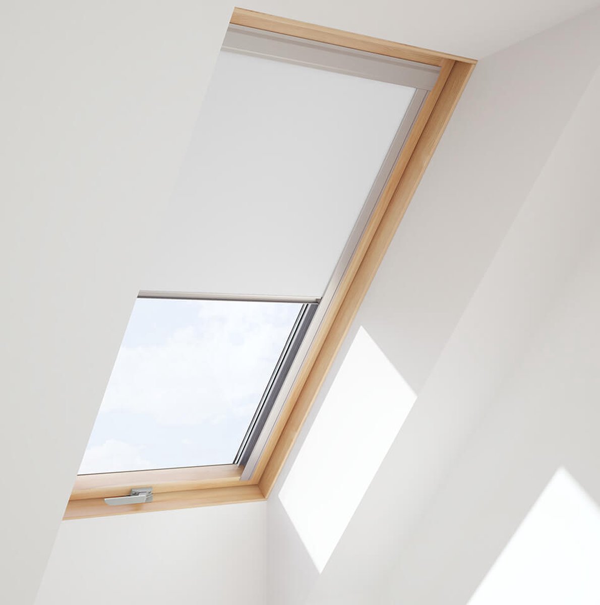 CONTRIO Verduisterend Rolgordijn passend op VELUX Dakraam M04,304,1 Wit