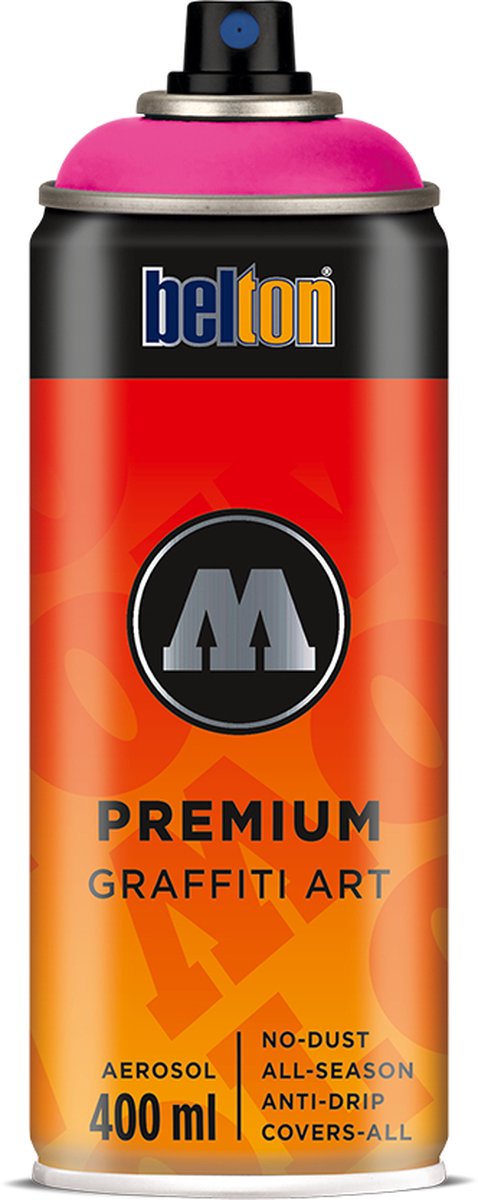 Molotow Belton Premium Neon Roze - 400ml spuitverf met halfglans afwerking