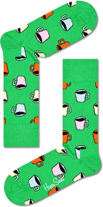Happy Socks unisex sokken my cup of tea groen