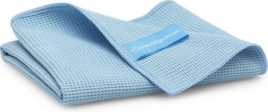 Set de lingettes pour vitres sans traces et brillantes - 1 lingette 40 x 40 cm + 1 lingette de séchage 45 x 60 cm - GREAT CLEAN