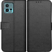 Étui Motorola Moto G72 - Étui portefeuille livre - Zwart - Knaldeals.com