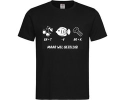 T-shirt Unisex Volwassenen Kerst Kerstmis Man Vrouw Grappig Tekst Rebus