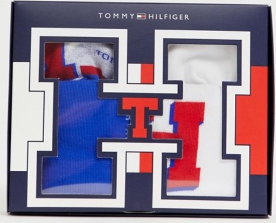 Tommy Hilfiger Chaussettes Unisexe Sneaker Coffret Cadeau 43-46 bol