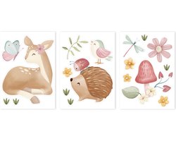 Little Dutch Muurstickers - Fairy Garden - 3 Vellen