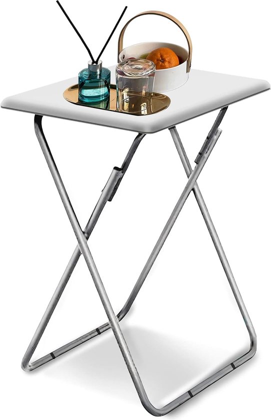 Inovra ® Table d'appoint compacte et pliable pour usage intérieur et extérieur, adaptée à tout usage