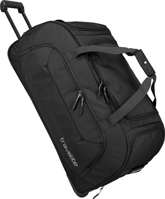 Travelite Kick Off Wheeled Duffle XL – 120L | Grote Reistas - Black