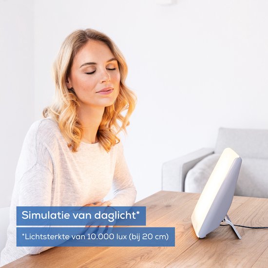 Beurer TL 45 Perfect Day Daglichtlamp – Lichttherapielamp 10.000 Lux – 3 Kleurtemperaturen (Therapie, Actief, Relax) – Natuurlijk Licht bij Winterdip – Compacte Daglichtlamp voor Thuis & Bureau – UV-vrij – Medisch Gecertificeerd – 3 Jaar Garantie