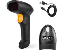A&K - Barcode scanner WD-2D - snel & nauwkeurig - voor voorraadbeheer & ledenregistratie