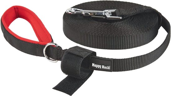 Vitazoo Hondenriem voor Training - 3 m - Nylon Grafiet Dubbele Leiband voor Kleine Middelgrote & Grote Honden - Verstelbare Honden Trainingslijnen 4 Verschillende Lengtes - Bruin