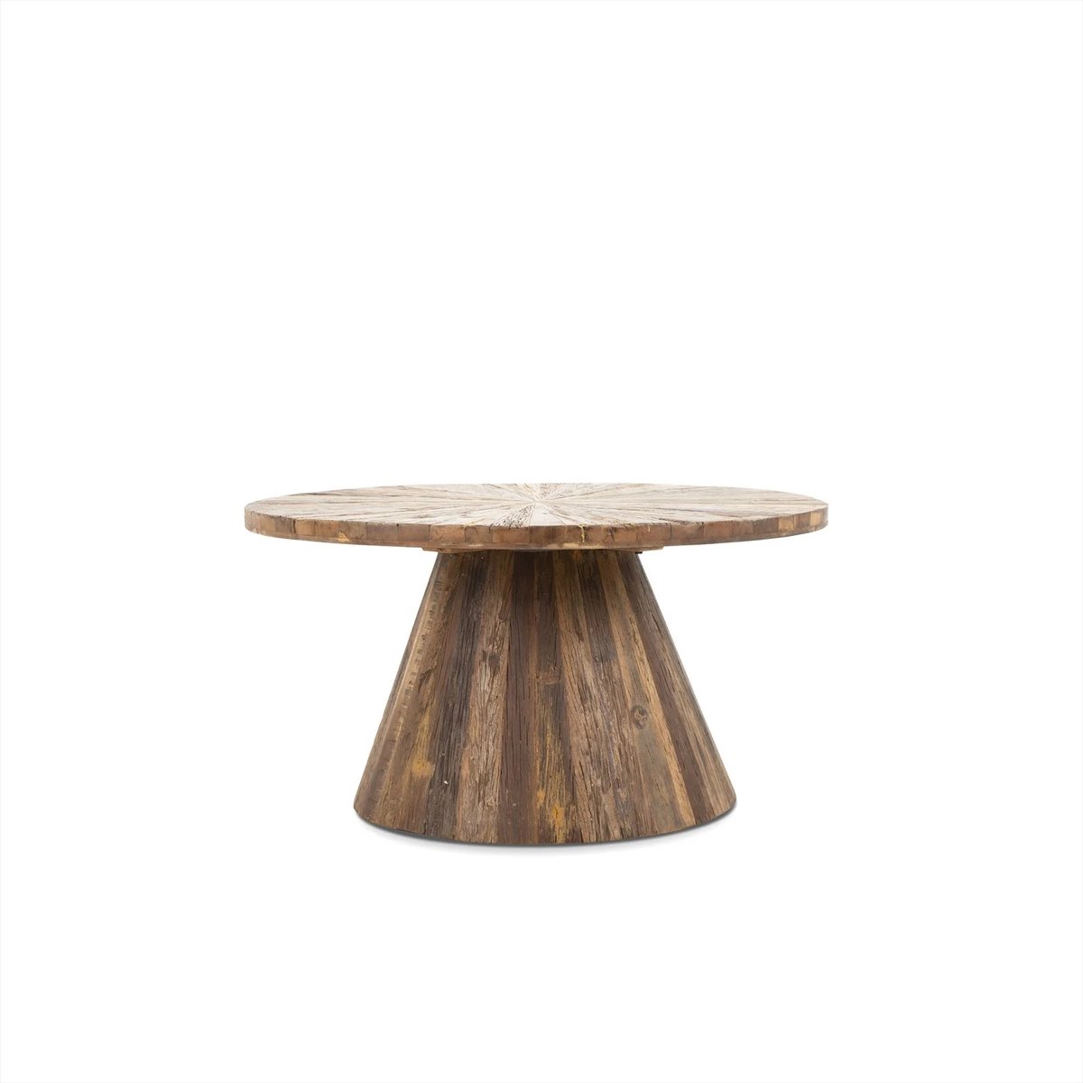 Meubels4nu - Salontafel Nadia - 75cm - Rond - Teakhout - Gerecycled teakhout - Duurzaam - Robuust - Snelle levering