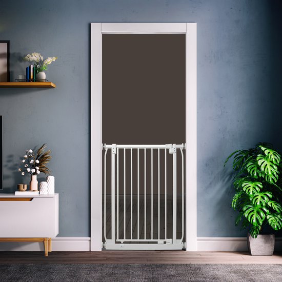 UBRAVOO Babyhekje voor honden, hoogte 100 cm Deurveiligheidspoort voor kind 105-114 cm breed Automatisch sluitende drievoudige vergrendeling Open Houd traphekje Poort (wit UBRAVOO Babyhekje voor honden, hoogte 100 cm Deurveiligheidspoort voor kind 105-114 cm breed Automatisch sluitende drievoudige vergrendeling Open Houd traphekje Poort (wit