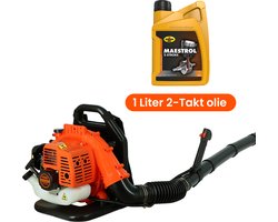 Kibani Bladblazer 42.7 cc / 1.7 pk - Incl. 2T Olie - Luchtsnelheid 252 km/h - 1250W - Ruggedrager - Bladblazers