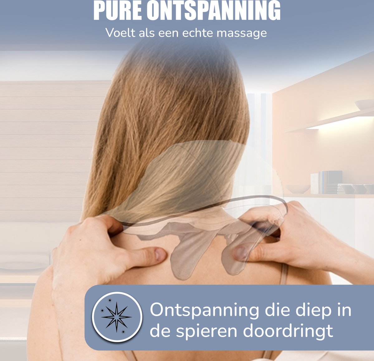 Novalance Shiatsu Nekmassagekussen met Infrarood en - afbeelding 2
