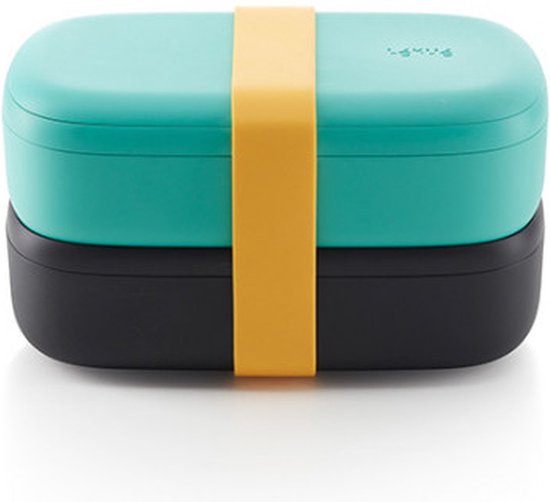 Lékué 301030 Polipropileno-container, luchtdicht, zwart, 19 x