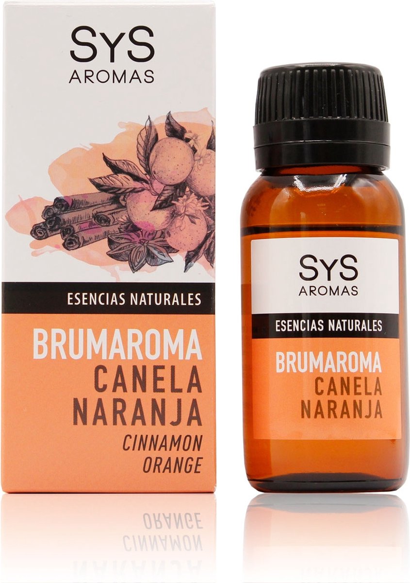 Goedkoopste Sys Brumaroma Kaneel Sinaasappel - Etherische Olie - Natuurlijke Geur - Voor Luchtbevochtiger en Aroma Diffuser - 50ml