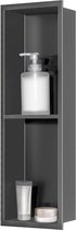 JGS ® Solution de douche à niche murale élégante en acier inoxydable pour un Ranger optimal