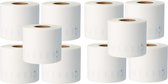Label Tape Geschikt voor Dymo 99014 | 101 x 54 mm | S0722430 - Wit - 220 labels per Rol - 10 stuks - Geschikt voor: 310 320 330 400 400 Turbo 400 Duo 450 450 Turbo 450 Twin Turbo 450 Duo 4XL Wireless