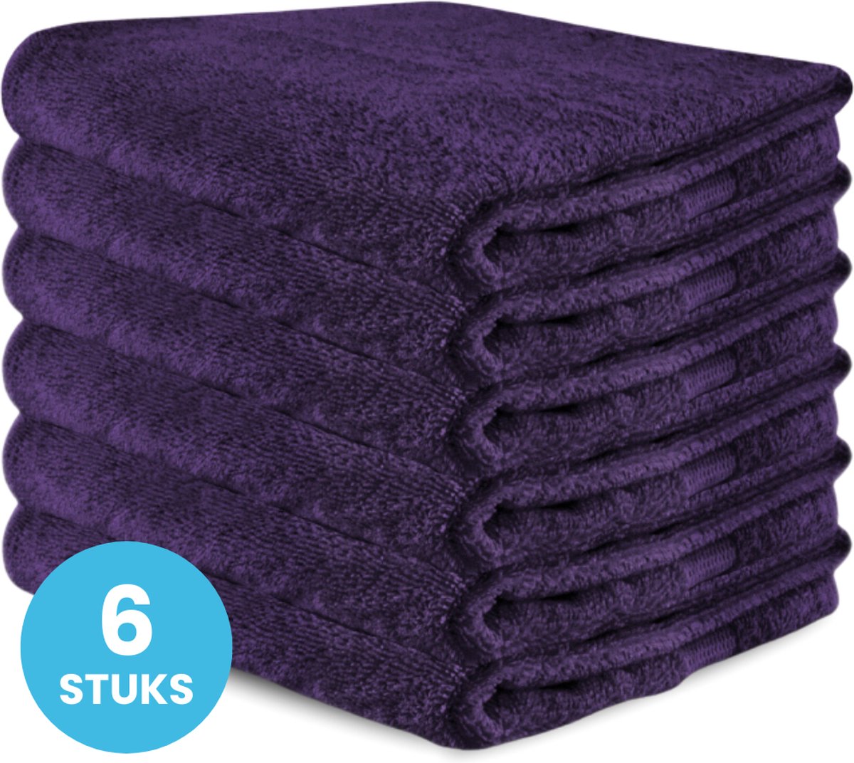Funnies Handdoeken 6 Stuks Navy - Set van 6 Luxe Badhanddoeken - 70 x 140 cm - Hoogwaardig 100% Katoen - 500 gram/m² Dikke, Zachte en Sneldrogende Handdoek - Ideaal voor Badkamer, Sport, Sauna, Zwembad en Vakantie