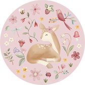 Papier peint Little Dutch cercle chambre d'enfant Fairy Garden 100cm