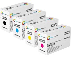 Toners-kopen.nl HP CF540X CF542X CF541X Toner Multipack 4-delig - 1x Zwart, 1x Cyaan, 1x Magenta, 1x Geel - Huismerk Compatible - Geschikt voor HP Color LaserJet…