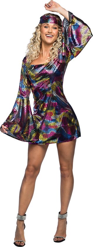 Boland - Kostuum Disco vrouw (44/46) - Volwassenen - Hippie - 70's, 80's & 90's - Disco - Retro - Diva - Carnaval - Themafeest