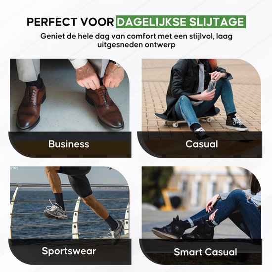 Chaussettes VOLQU® - Série Bamboe - 6 paires - Taille 39 42 - Chaussettes hommes - Chaussettes femmes - Chausettes régulières en Katoen Premium - Zwart