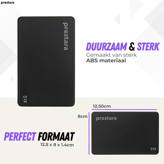 Boîtier de disque dur Prestara noir 2,5 pouces – Stockage externe ultra rapide avec USB 3.0 !