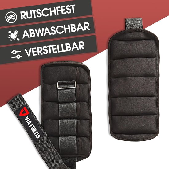 MOVIT® set van 2 neopreen gewichtsmanchetten met reflectoren
