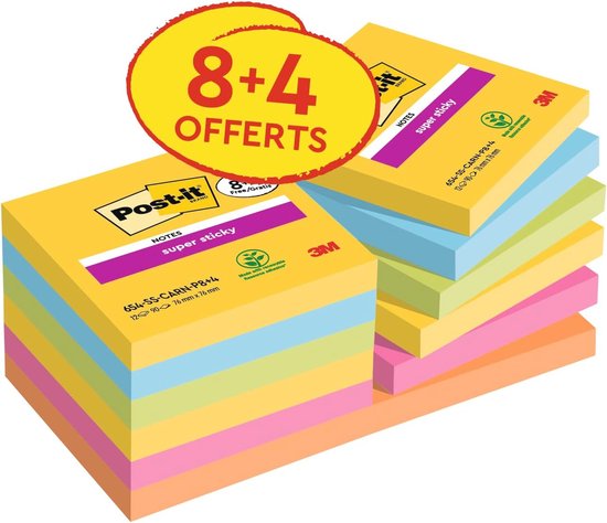 Classics Gele Plaknotities, Zelfklevende memoblokken Zijn sterke