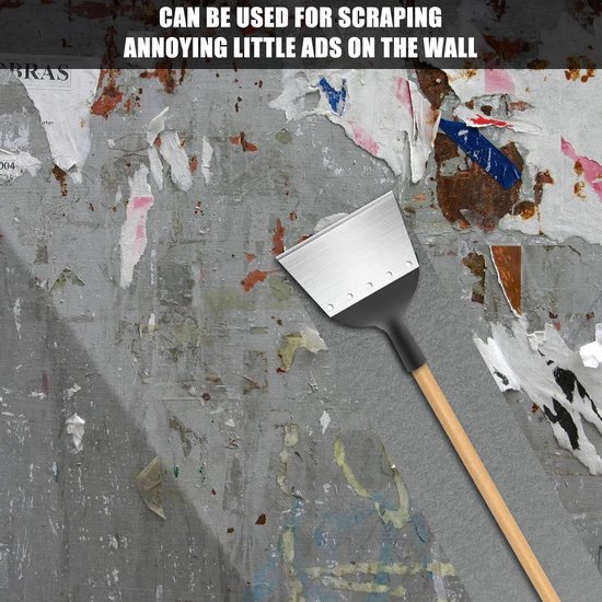 Pelle de jardin multifonctionnelle pour nettoyer le jardin - Pelle plate en acier - Outil végétal pour le désherbage - 21 cm