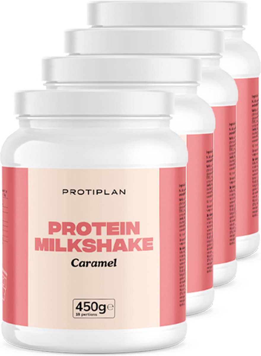 Goedkoopste Protiplan | Voordeelpot Milkshake Karamel | 4 stuks | 4 x 450 gram