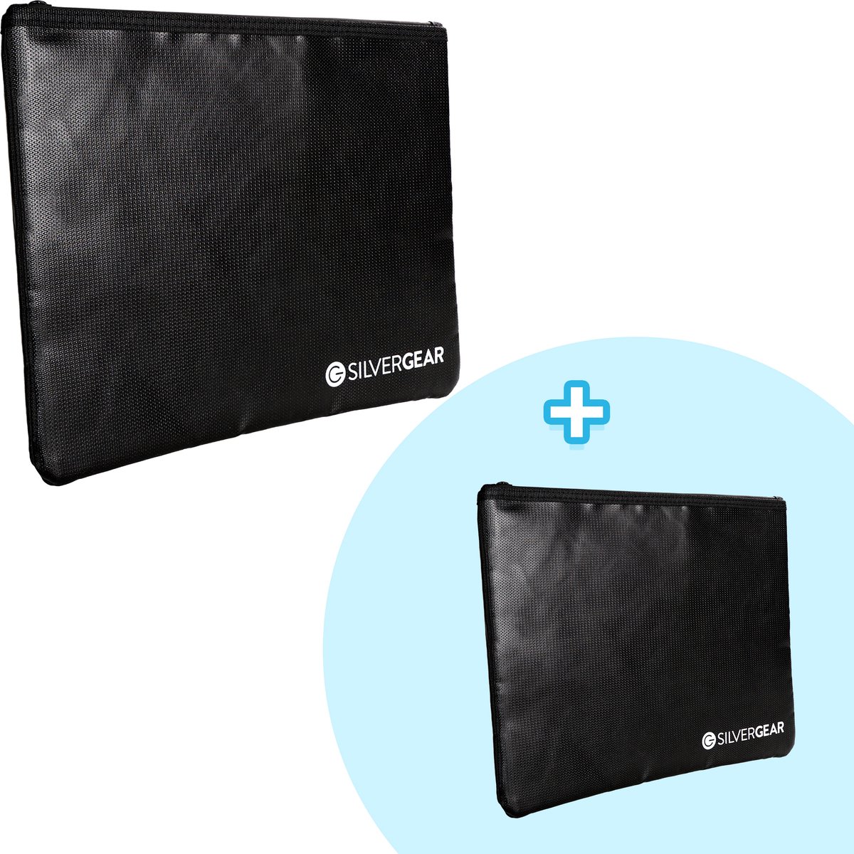 Silvergear Brandwerende Zak - Combideal Klein en Groot - RFID Beschermhoes - Brandzak - 33 x 26 x 1 cm
