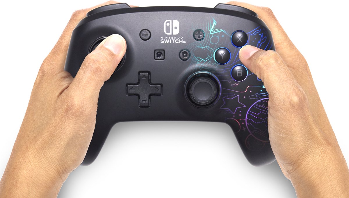 PowerA Verbeterde Draadloze Controller voor Nintendo Switch met Lumectra - Galaxy – foto 4