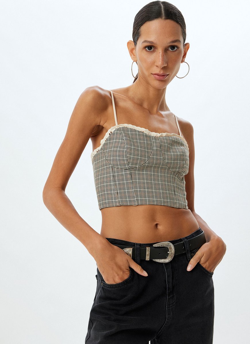 Hart kraag Mouwloos Tanktop