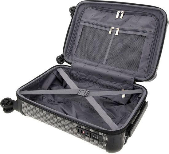 Valise Cabine GUESS Wilder 18 Pouces – 8 Roues, Noir – Neuf Avec Emballage – Idéale Voyage