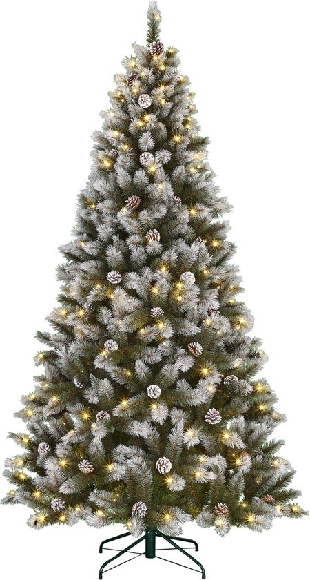 Black Box Trees Pittsfield Kunstkerstboom met LED Verlichting - H185 x Ø102 cm - Groen Frosted