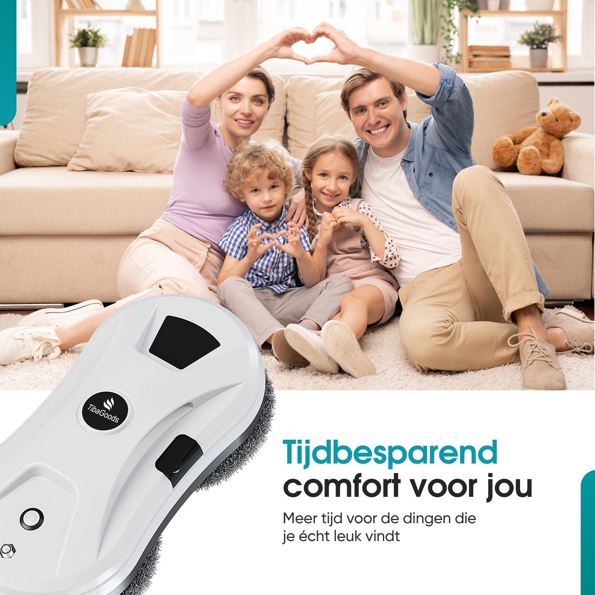 TibaGoods Robot Ruitenreiniger met afstandsbediening en spray thumbnail 4