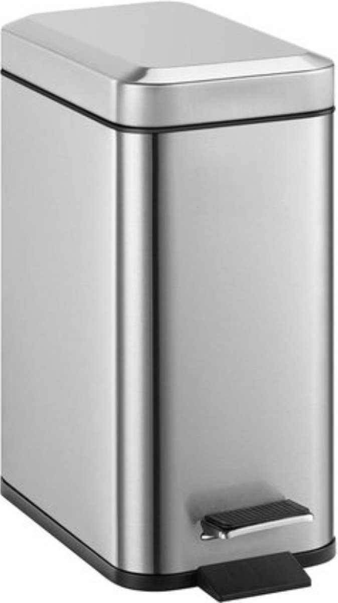 Goedkoopste 5L-metallic-grijze-pedaalemmer-softclose-deksel-roestvrij-staal-30cm-14cm-29cm-BXBN0005GB-html-included pedaalemmer 50 liter