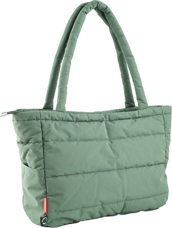 Done By Deer Quilted Changing Tote Bag Green van Done by Deer — afbeelding 2
