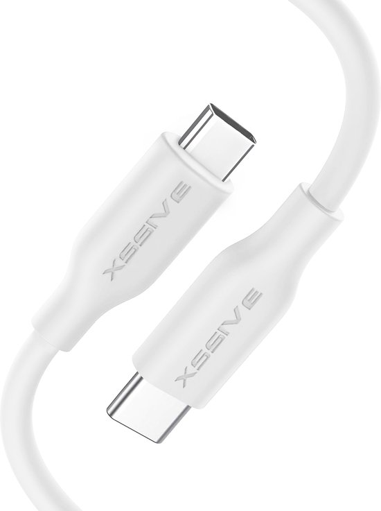 USB C naar USB C Kabel - 1 Meter - 65W Super Snellader - Milieuvriendelijk - 5x Langere Levensduur - Oplader Kabel voor Telefoon, Tablet en Laptop - Xssive