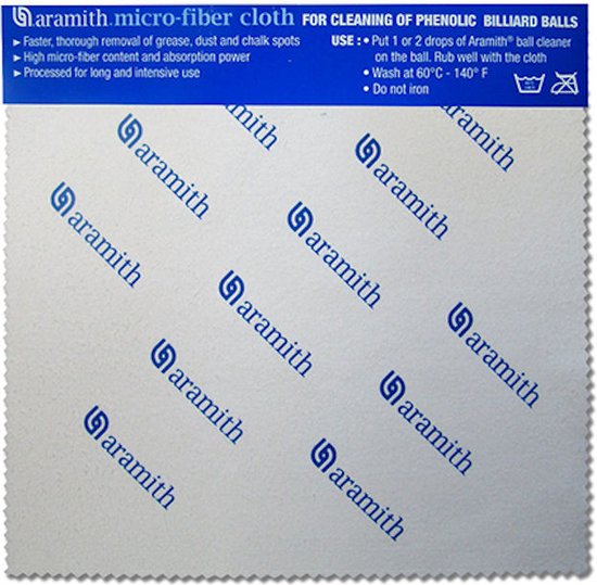 Aramith microvezel doek 18x20 cm