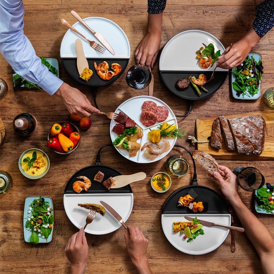 Bourgini Chef's Dinner Party Gourmetstel – 6 Personen – Bakplaat – Volledig Vaatwasserbestendig – PFAS-vrij — afbeelding 4