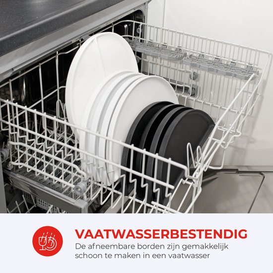 Bourgini Chef's Dinner Party Gourmetstel – 6 Personen – Bakplaat – Volledig Vaatwasserbestendig – PFAS-vrij — afbeelding 2