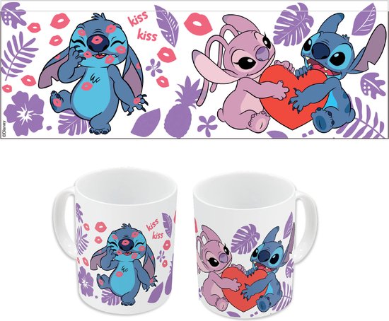 Mug en céramique Stitch & Angel - Love U