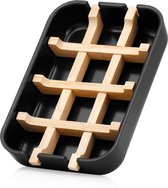 Porte-savon Hanamura - Biodégradable - Porte-savon pour salle de bain et Cuisine - Bamboe