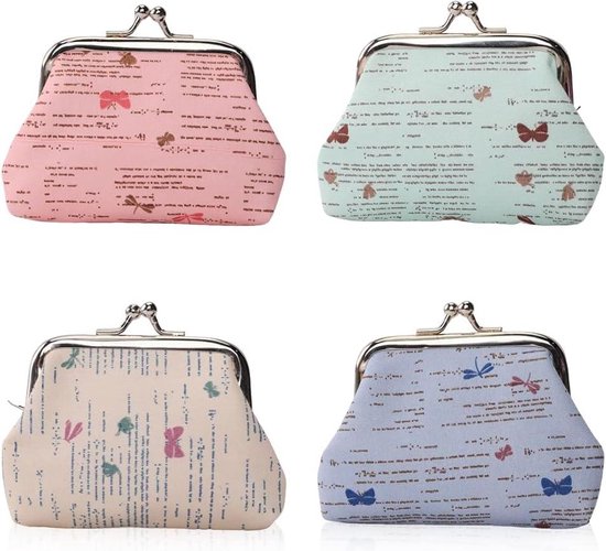 Oyachic Lot De 4 Porte-Monnaie Fleur De Neige Mandala – Fermoir Clic-Clac Vintage – Pochette Pièces Et Cartes Pour Femme