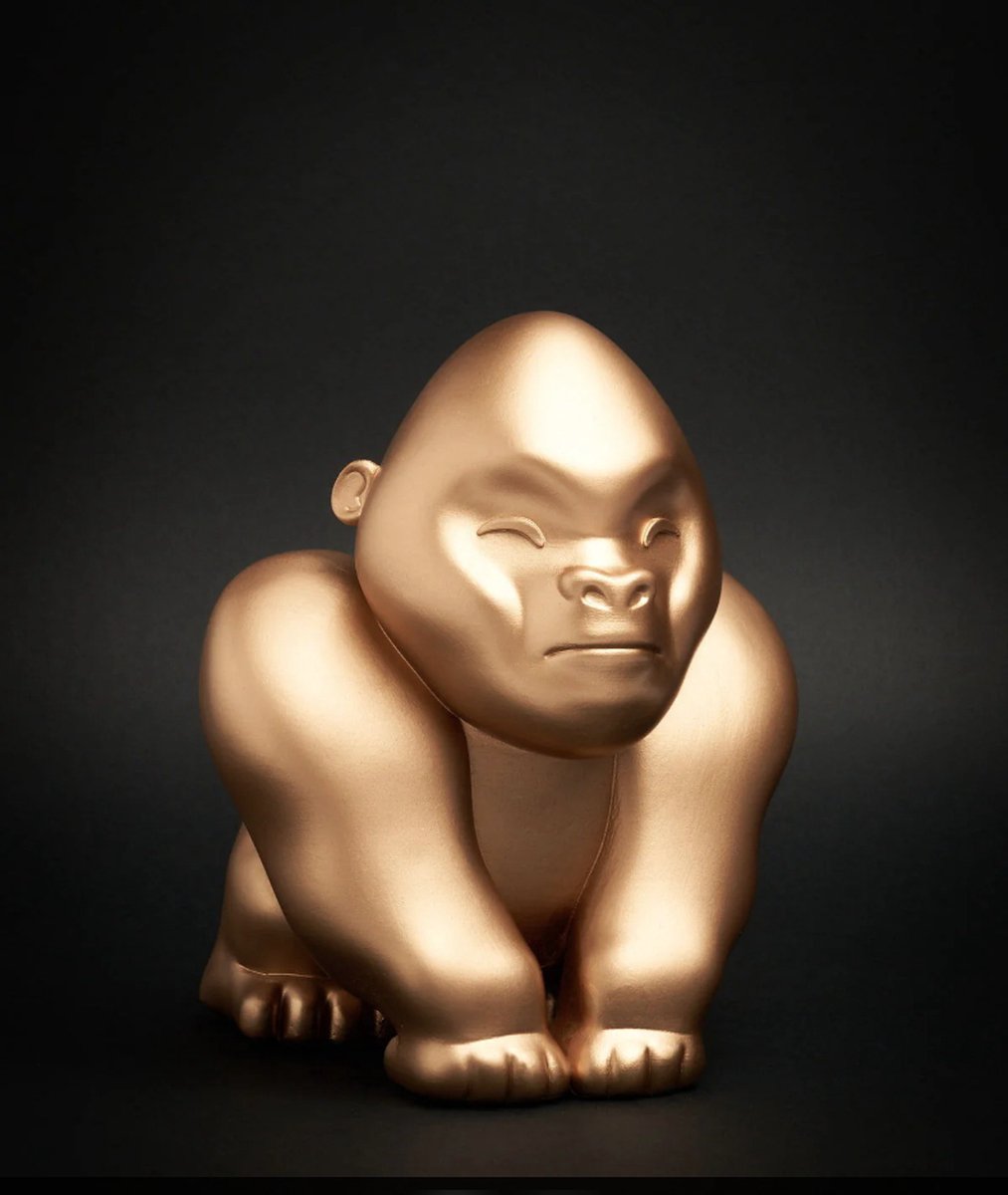 Blogo Design - Spaarpot Gorilla - goud
