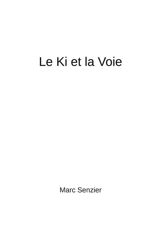 Le Ki et la Voie - cover