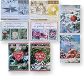 50 Luxe cartes de Noël et du Nouvel An - 9.5x14cm - 10 x 5 cartes doubles avec enveloppes - série de Noël - Avec RSCC Pen