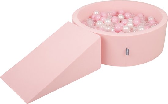 KiddyMoon Schuimspeelplaats Met Ronde Ballenbak (200 Ballen